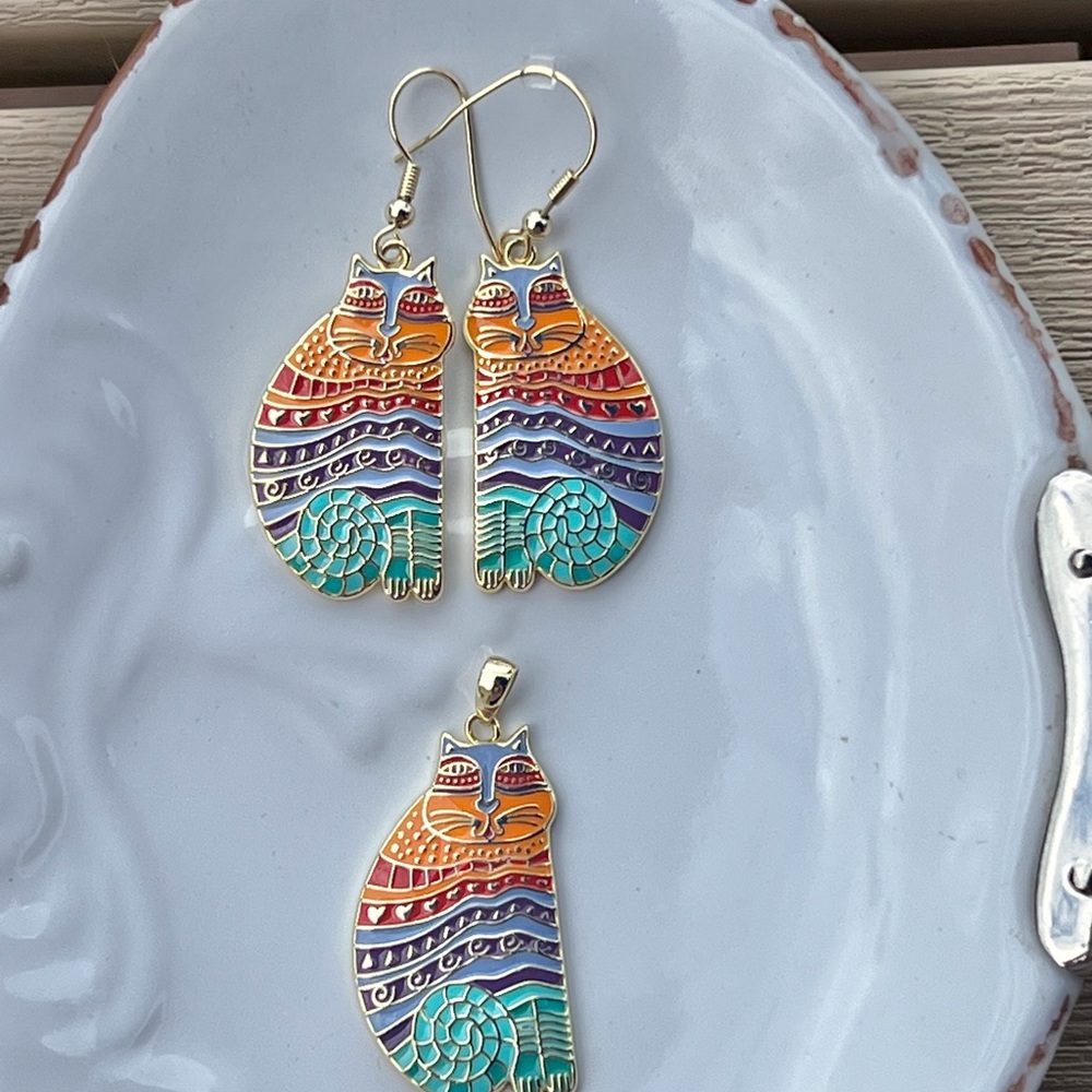 💗LAUREL BURCH EARRINGS & PENDANT💗 - Picture 2 of 5